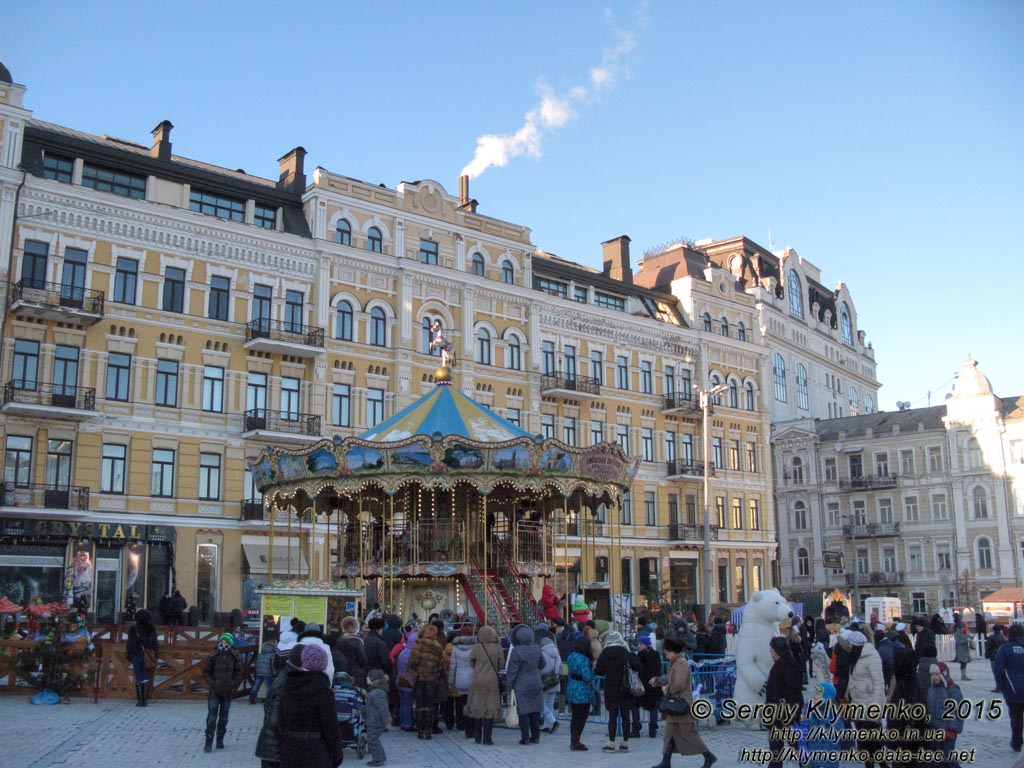 Фото Киева. Софиевская площадь на Рождество 2015 года.