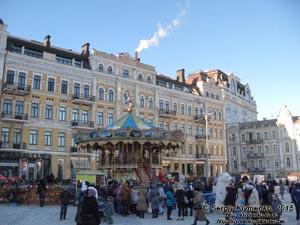 Фото Киева. Софиевская площадь на Рождество 2015 года.