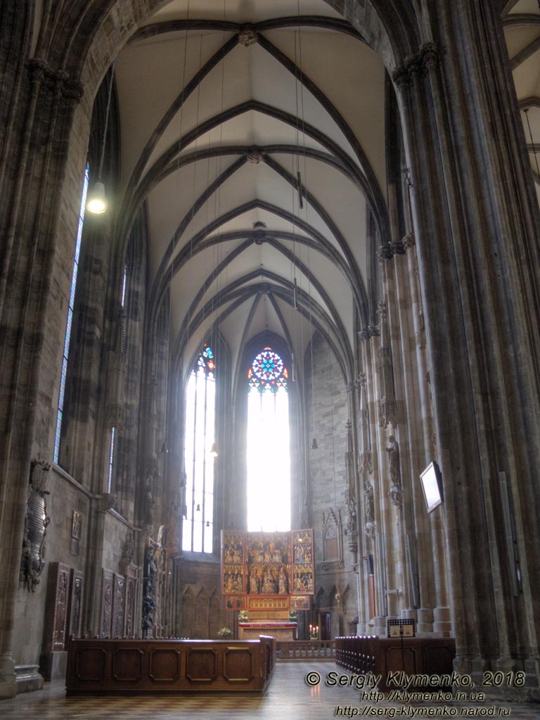 Вена (Vienna), Австрия (Austria). Фото. Собор Святого Стефана (Stephansdom), интерьер.