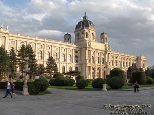 Вена (Vienna), Австрия (Austria). Фото. Площадь Марии Терезии (Maria-Theresien-Platz). Музей истории искусств (Kunsthistorisches Museum).