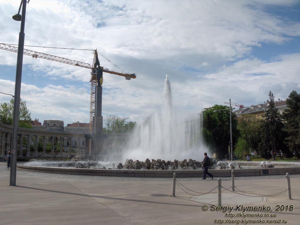 Вена (Vienna), Австрия (Austria). Фото. Вдоль Schwarzenbergplatz. Посольство Франции в Австрии (Französische Botschaft).