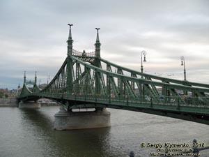 Будапешт (Budapest), Венгрия (Magyarország). Фото. Мост Свободы (Szabadság híd).