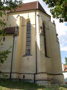 Румыния (România), город Сигишоара (Sighişoara). Фото. Церковь в готическом стиле на холме (Biserica Evanghelica din Deal).