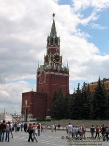 Фото Москвы. Московский Кремль. Спасская башня (вид с Красной площади).