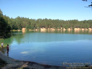 «Голубые озёра» (село Олешня, Черниговская область). Фото. Северное озеро (51°58'17"N, 31°09'40"E).