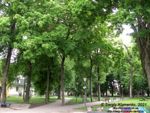 Хмельницкая область. Город Дунаевцы. Фото. Парк возле бывшего дворца Красинских (48°53'12"N, 26°51'00"E).
