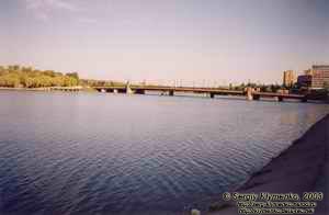 Донецк. Мост через Кальмиуское водохранилище