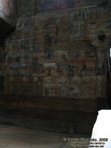 Львовская область. Дрогобыч. Фото. Деревянная церковь Святого Юра. Интерьер. Северная сторона: «Акафист Богоматери».
