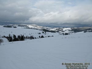 Закарпатская область, горнолыжный курорт Изки. Фото. Зимние карпатские пейзажи.