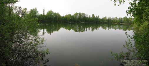 Киевская область. Село Бушево. Фото. Бушевское озеро (49°38'49