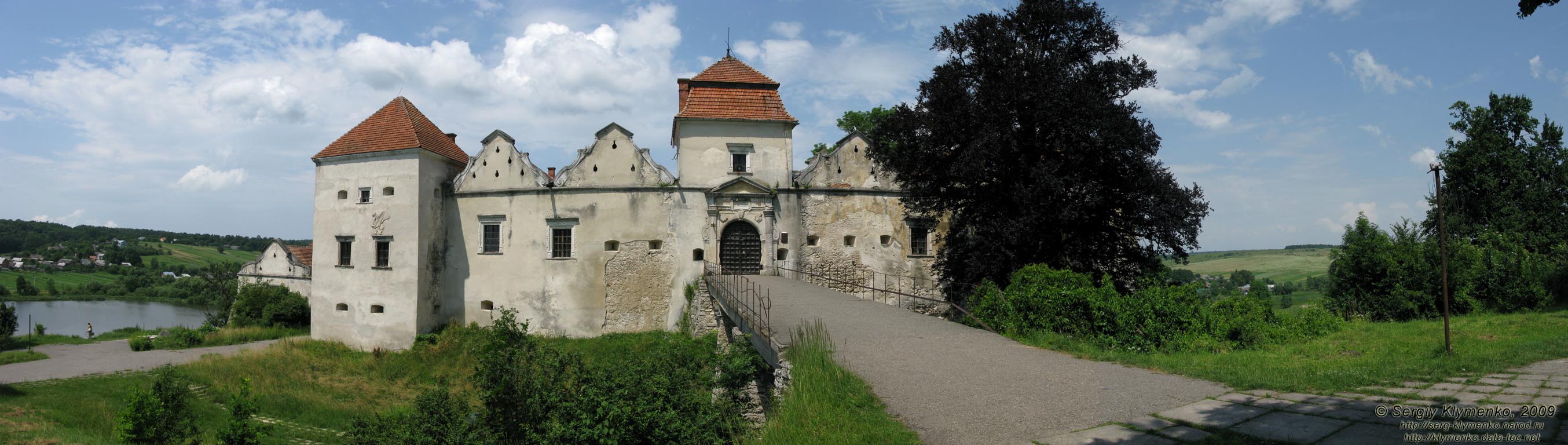 Львовская область. Свирж. Фото. Свиржский замок, XV век (вид с юга).
