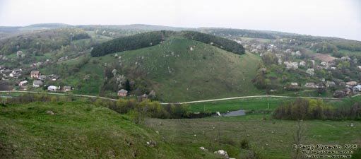 Збараж. Пейзаж местности "Старый Збараж" с Замковой горы.
